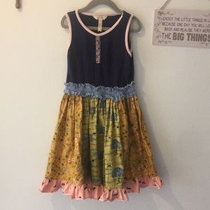 Matilda Jane Navy and Yellow Kids Dress